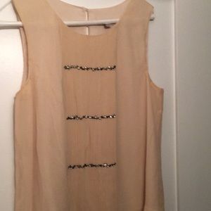 Jcrew accent top shell with lining.